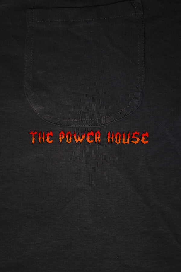 Grey Oversized "Powerhouse" T-Shirt with White Collar – Strength in Subtlety - Image 4